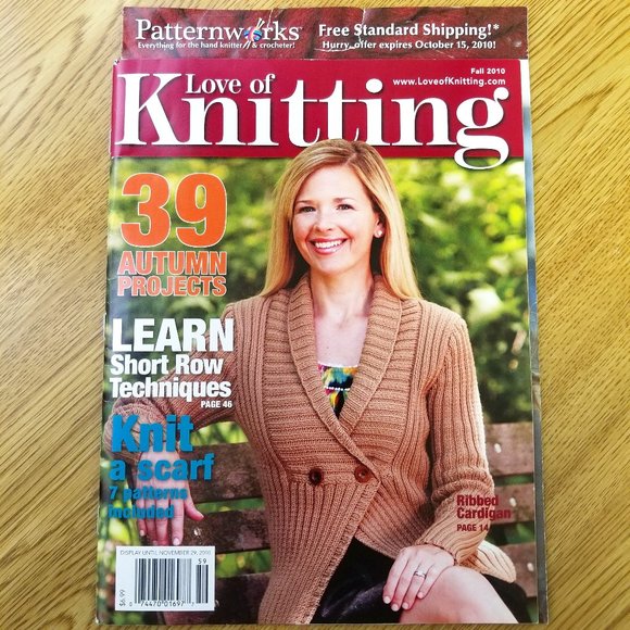 Rare, Collectible The Love of Knitting Issue Fall 2010 see pics for TOC - Picture 1 of 3